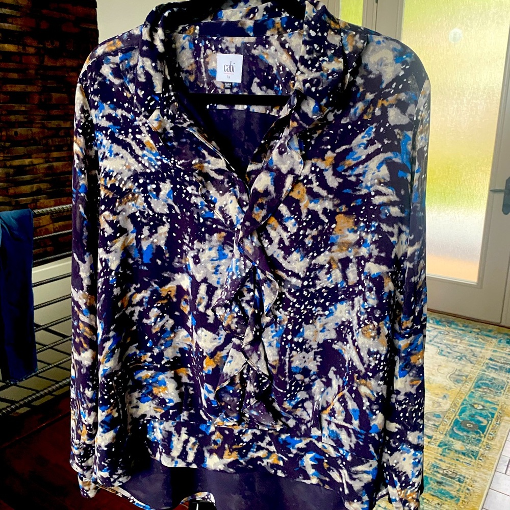 Layered CAbi blouse in EUC